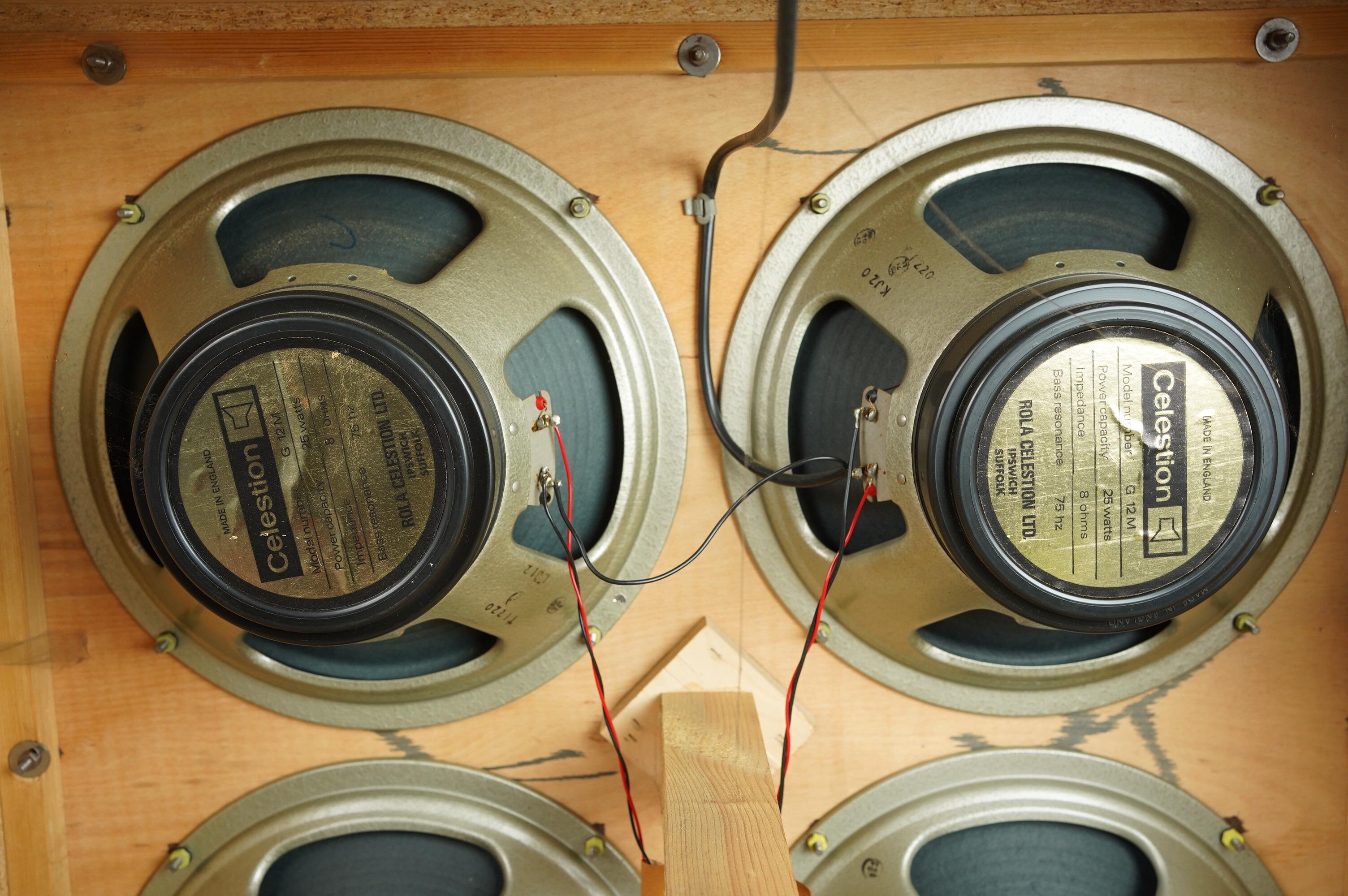 1970 Hiwatt SE4121 4x12 Speaker Cab