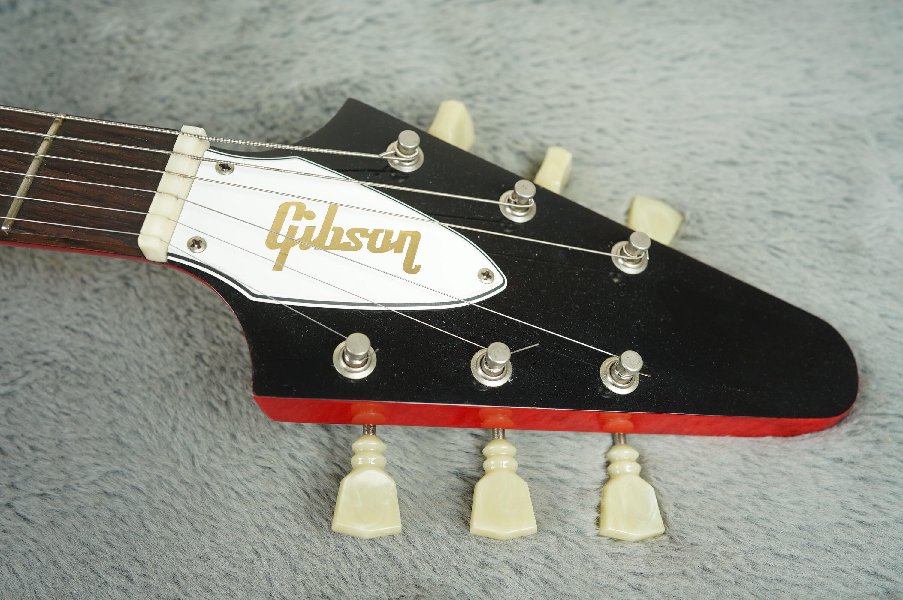 2001 Gibson Custom Shop Korina Flying V 67 Reissue Cherry