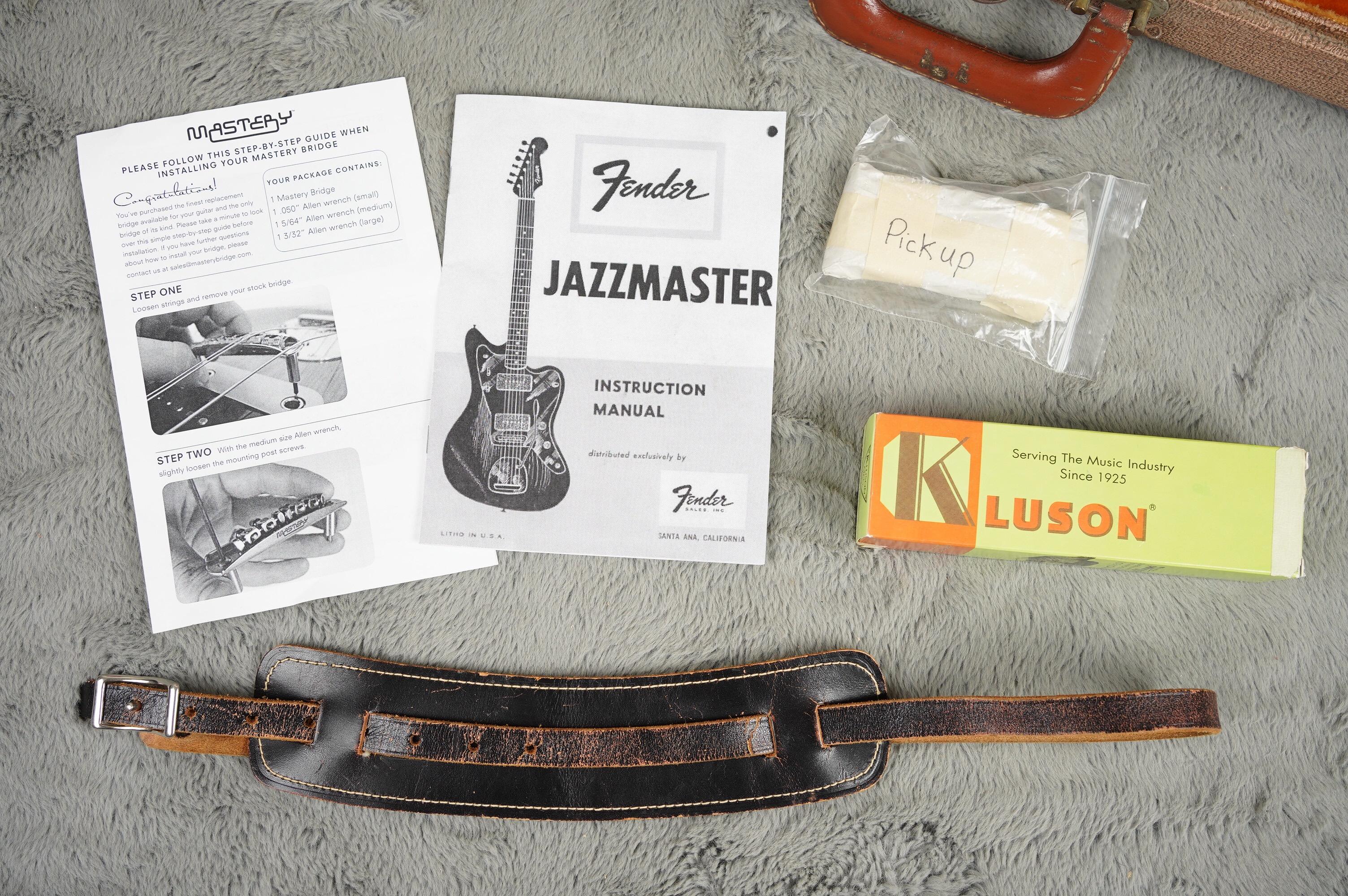 1960 Fender Jazzmaster Black refin OHSC