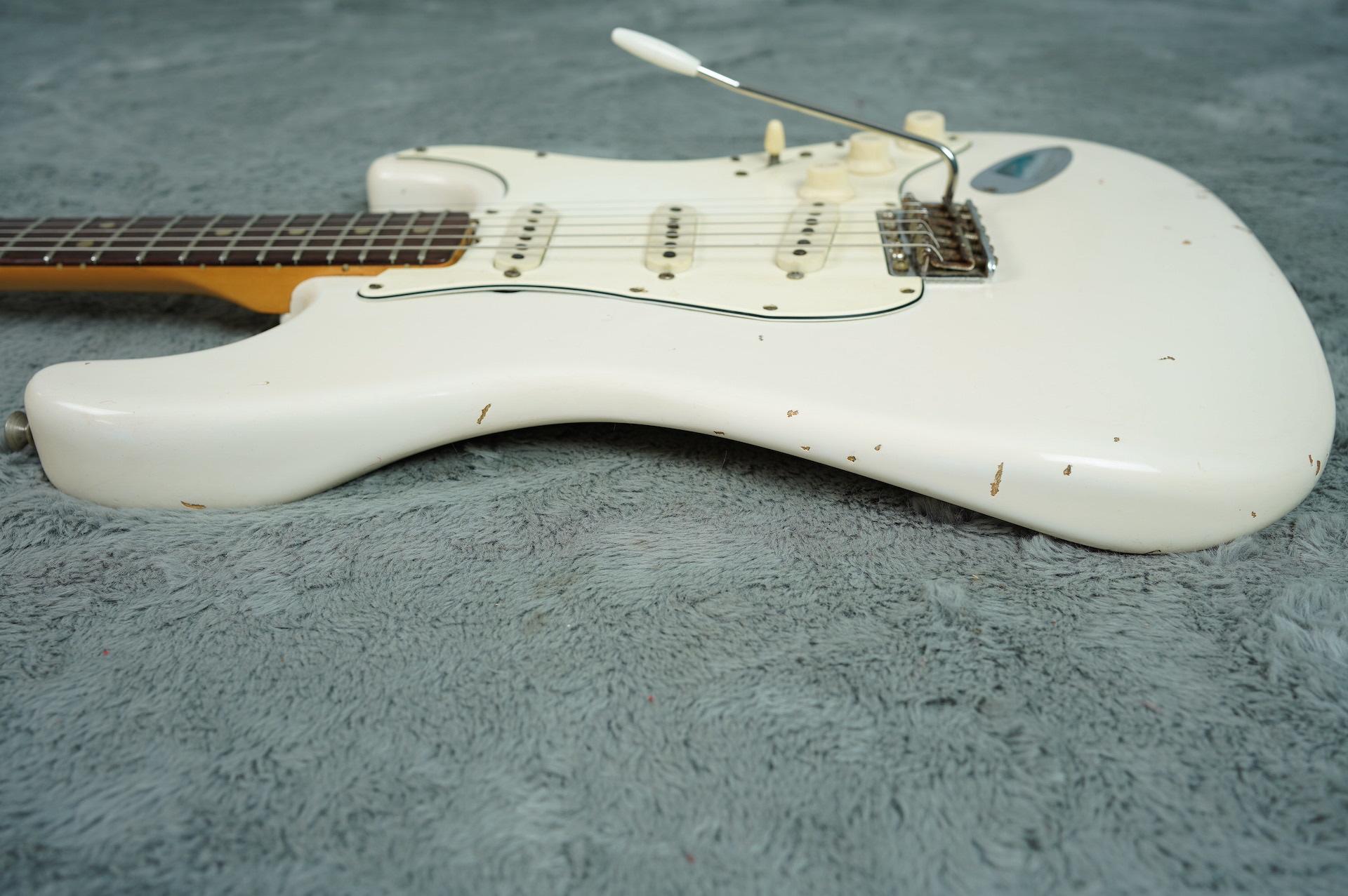 1969 Fender Stratocaster Clive Brown Refinish Olympic White+ HSC