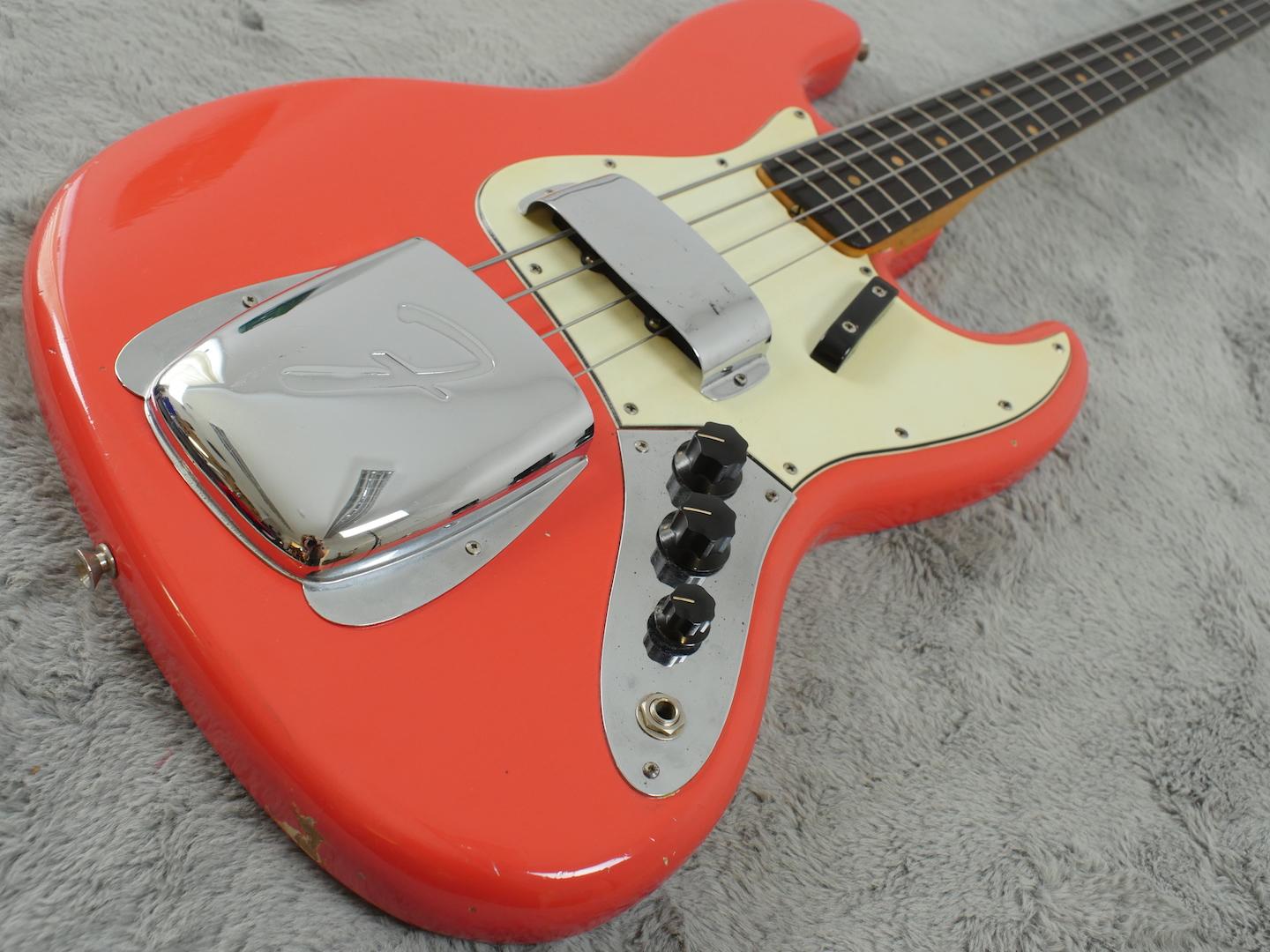 1962 Fender Jazz Bass Fiesta Red + OHSC