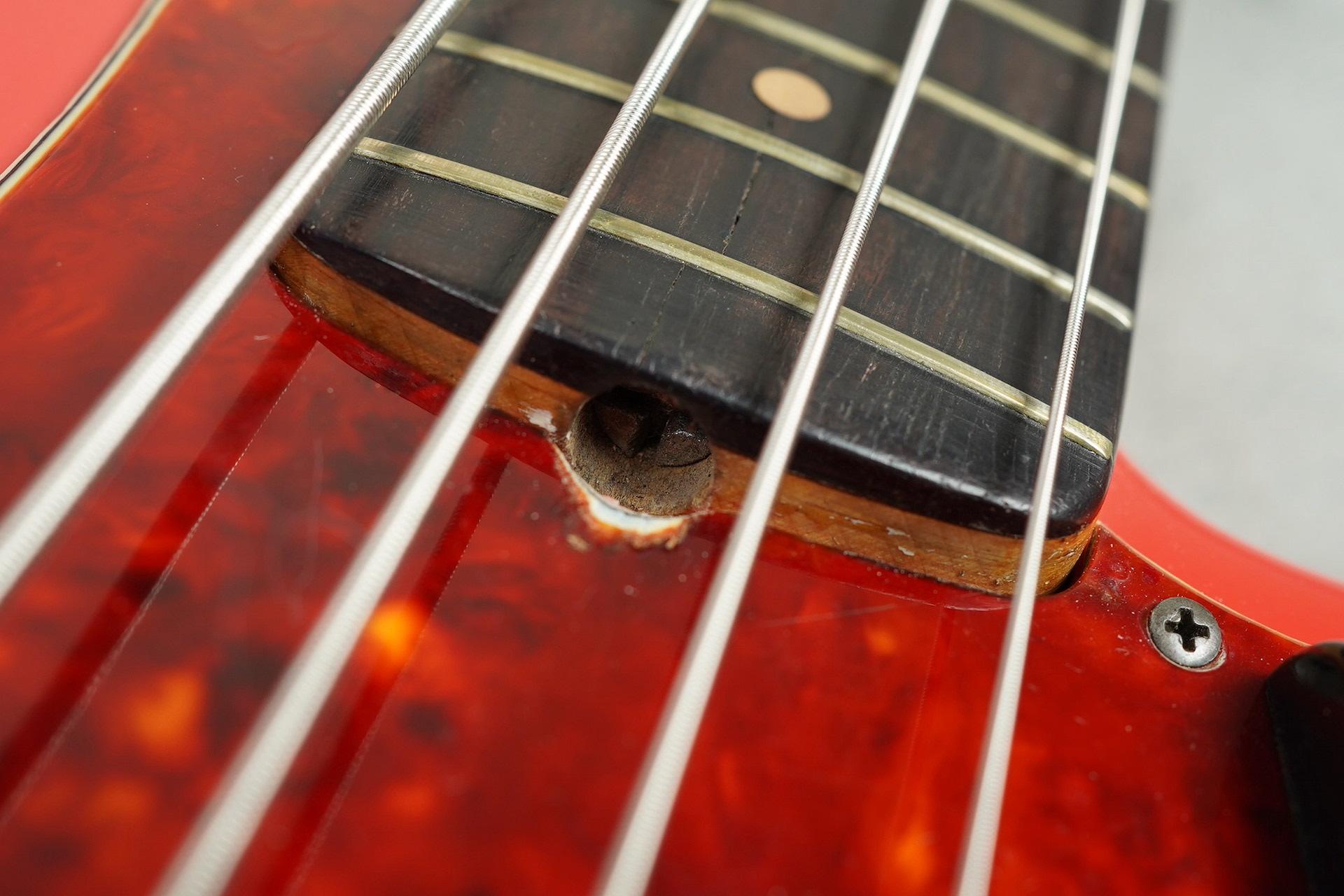 1962 Fender Precision Bass Fiesta Red refin
