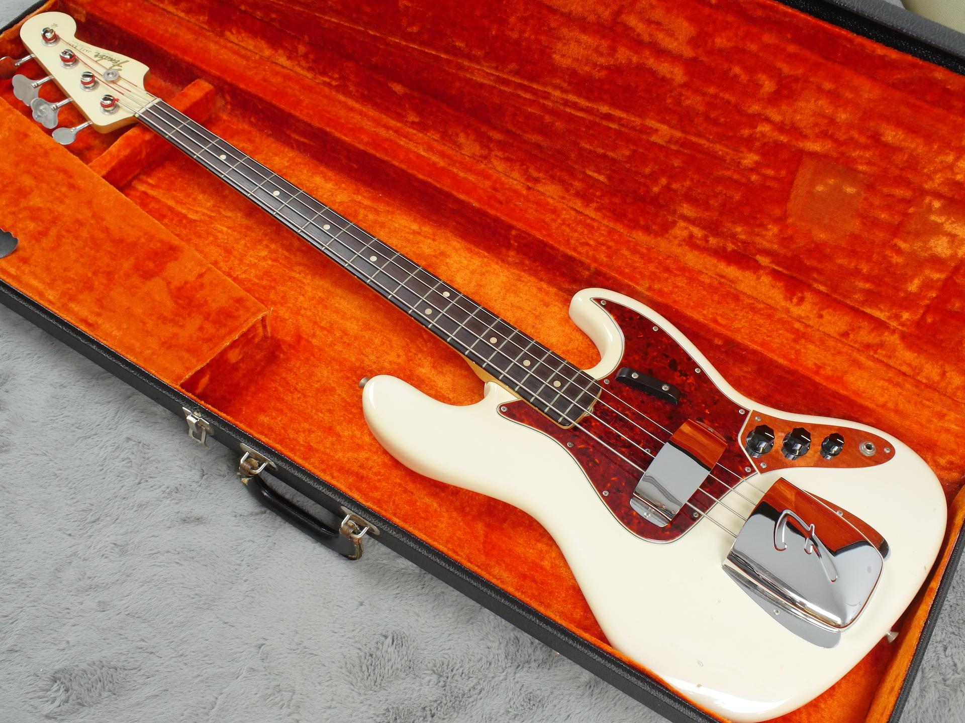 1964 Fender Jazz Bass Olympic White + OHSC