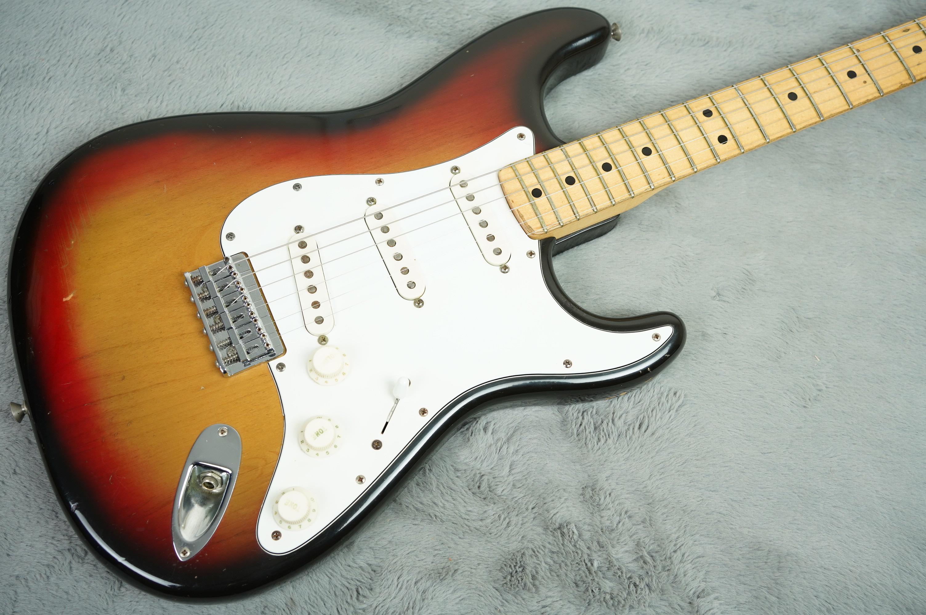 1974 Fender Stratocaster Hardtail Sunburst