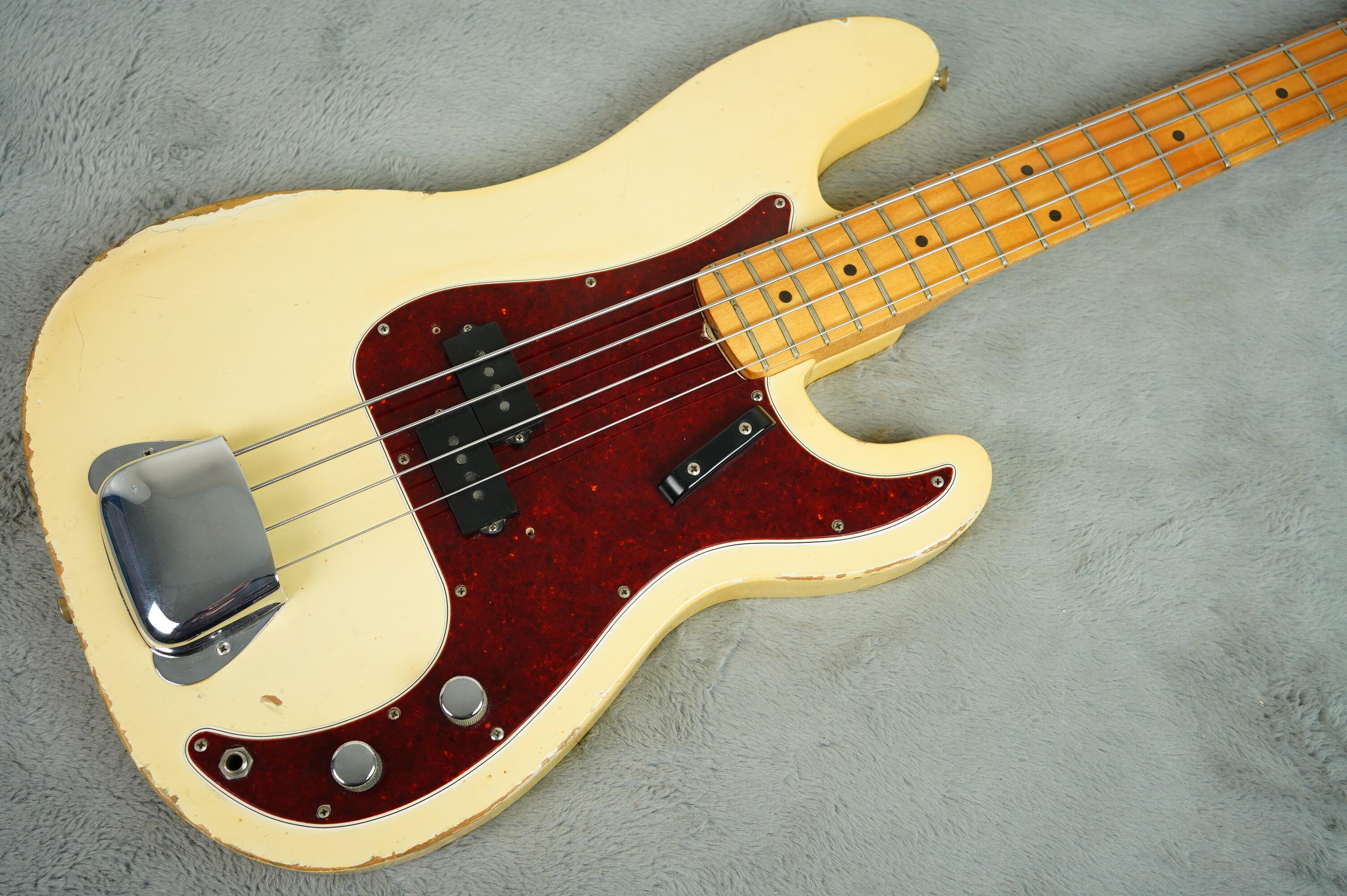 Body　Cap　Fender　Blonde　HSC　Maple　Precision　Slab　Bass　1967　neck