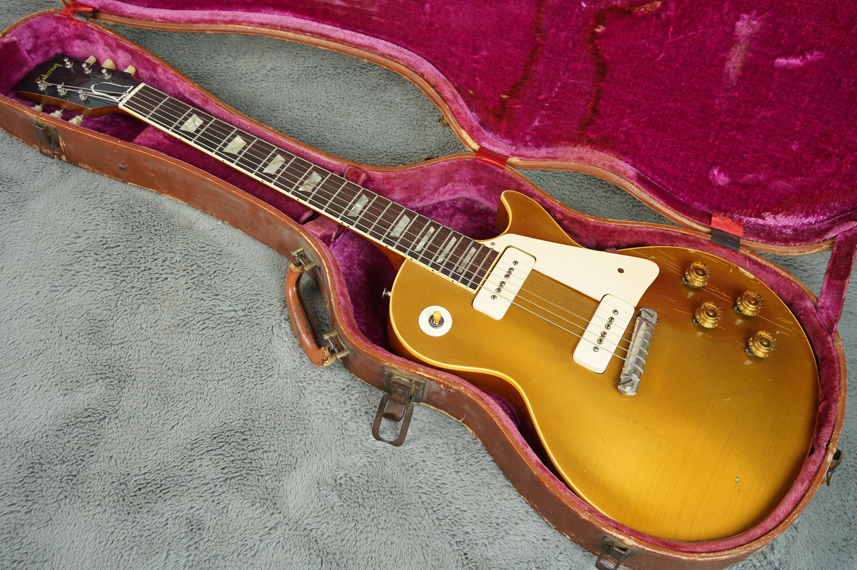 Gibson les paul gold on sale top for sale