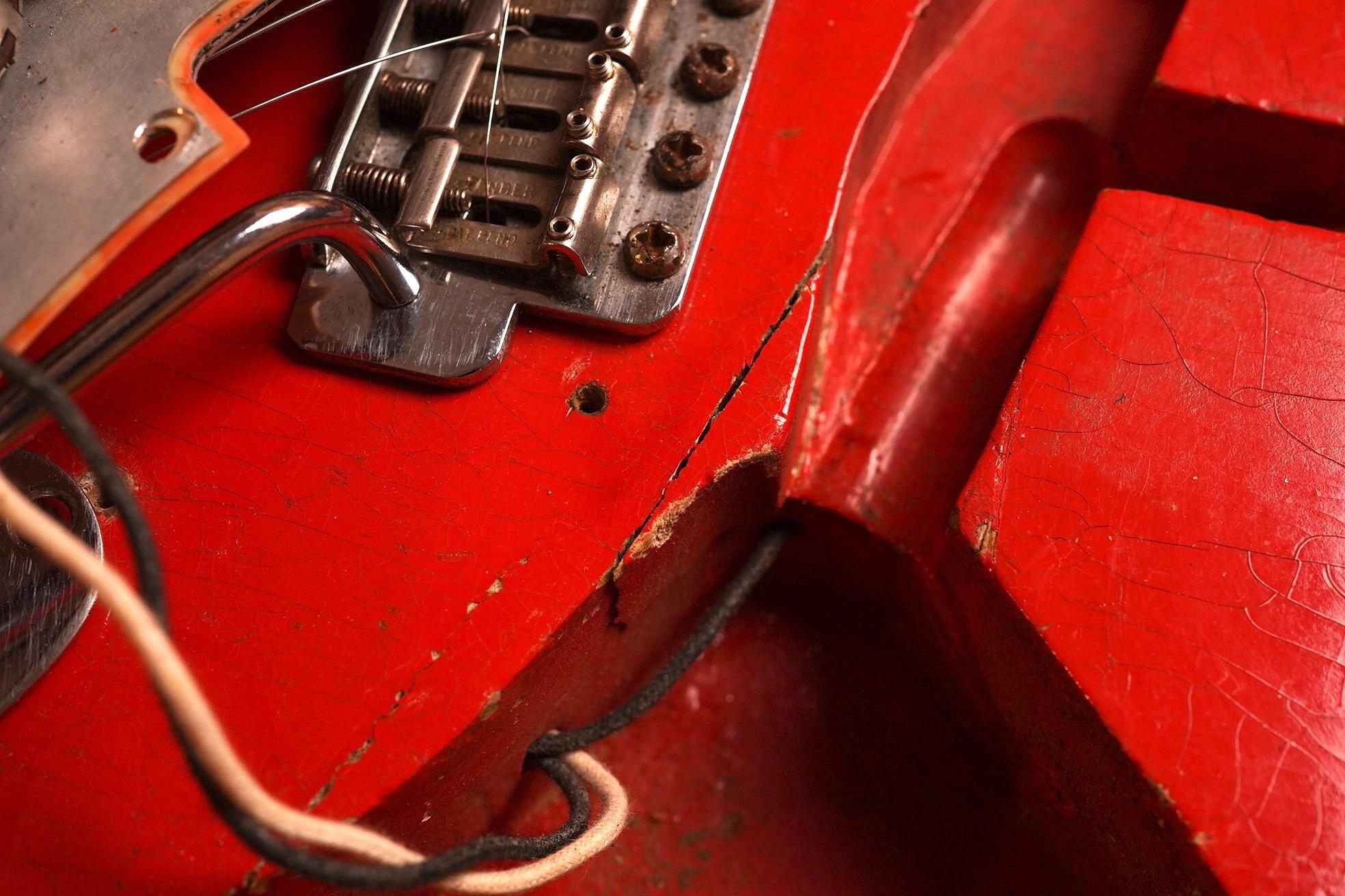 1962 Fender Stratocaster Fiesta Red refin