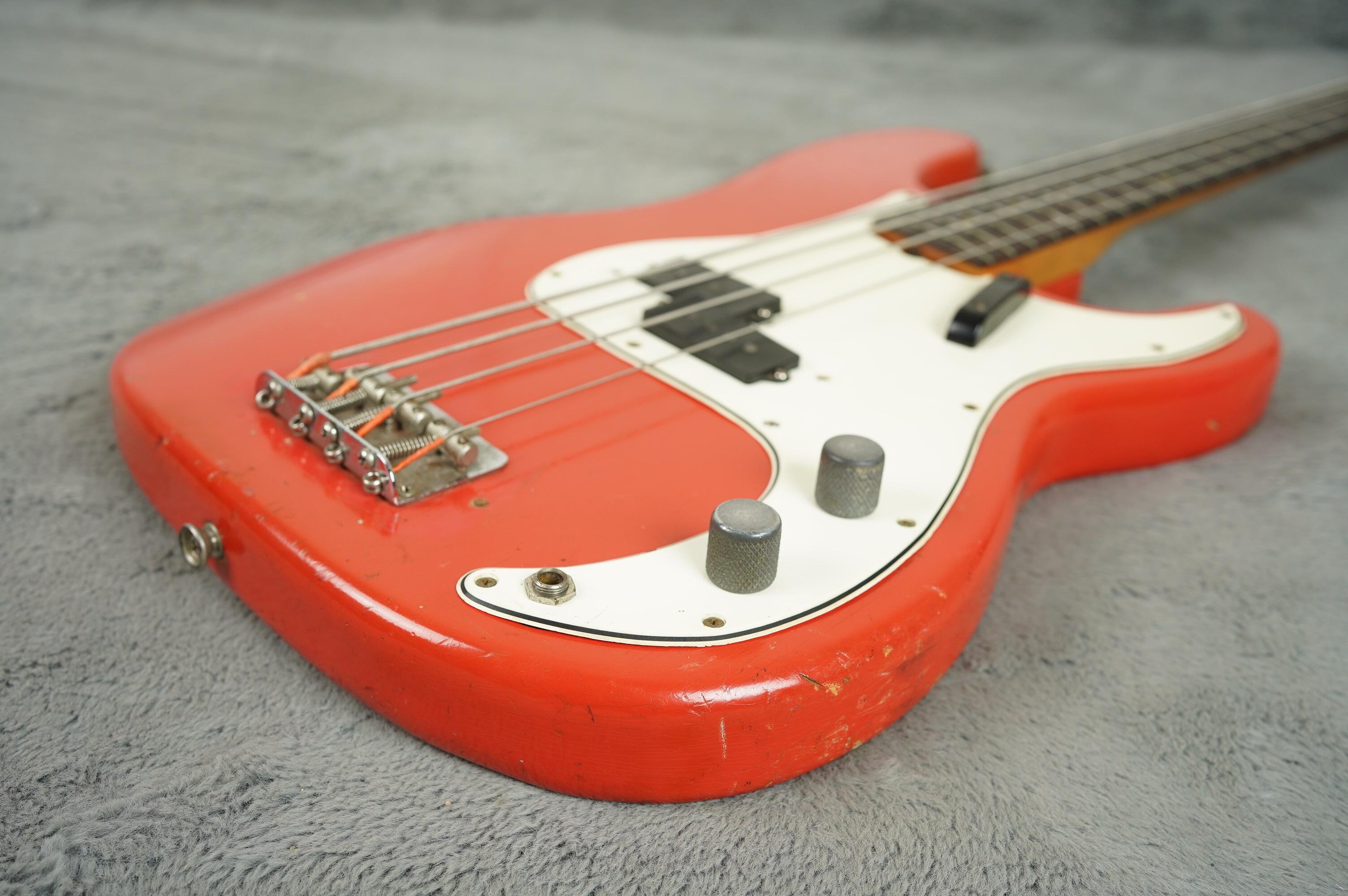 1966 Fender Precision Bass Fiesta Red