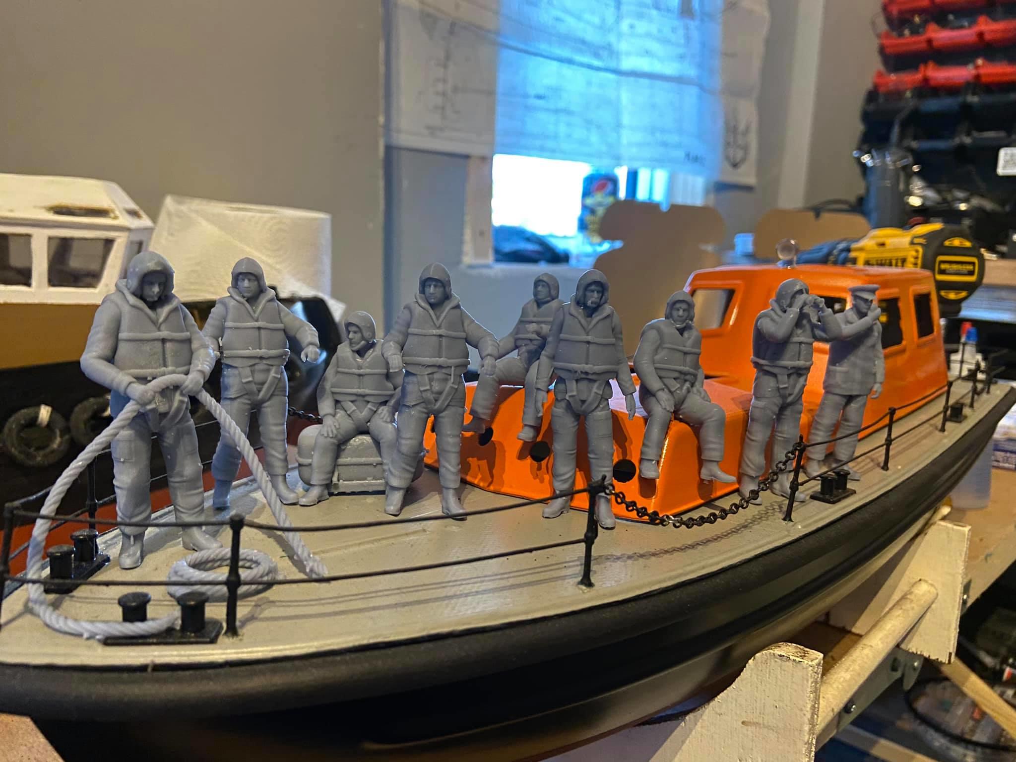 Scale Model Lifeboat Figures, Bring Your Model Boat To Life