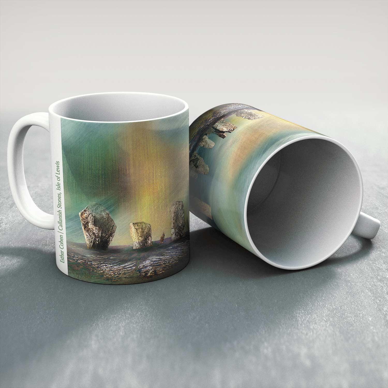 Callanish Stones, Isle of Lewis Mug from an original painting by artist Esther Cohen