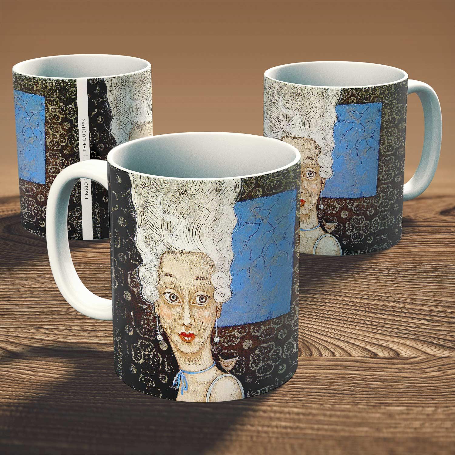 The Duchess Mug from an original painting by artist Ingrid Nilsson
