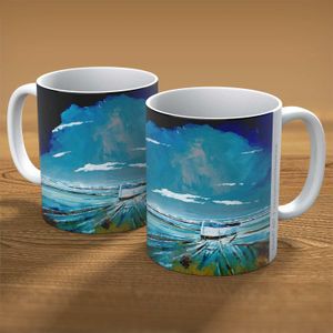 Patience Night Mug from an original painting by artist Stuart Roy