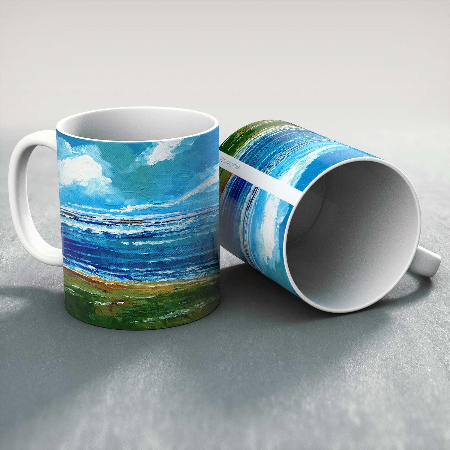 Lets go Home Mug from an original painting by artist Stuart Roy
