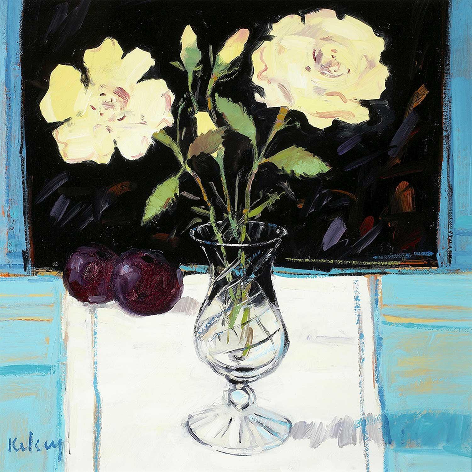 Still Life with Yellow Roses by artist Robert Kelsey