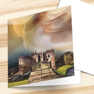 Dirleton Castle, East Lothian Greeting Card from an original painting by artist Esther Cohen