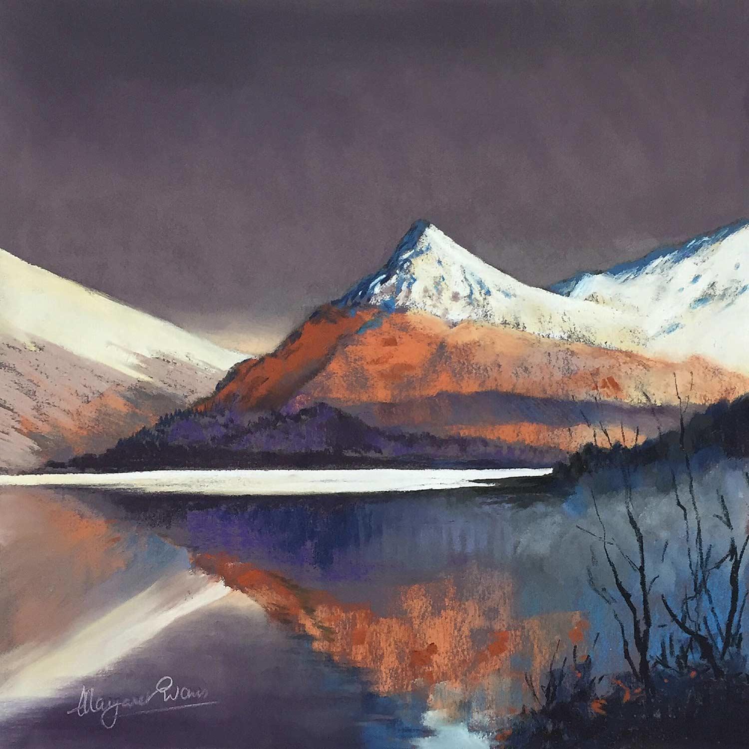 First Snow, Pap of Glencoe by Margaret Evans