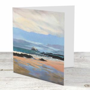 Tide Lines, North Berwick Greeting Card from an original painting by artist Margaret Evans