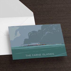 The Farne Islands Greeting Card from an original painting by artist Peter McDermott