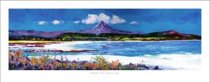 Goatfell from Brodick Bay Art Print from an original painting by artist Jean Feeney