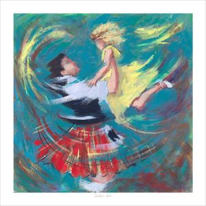 Daddy's Girl Art Print from an original painting by artist Janet McCrorie