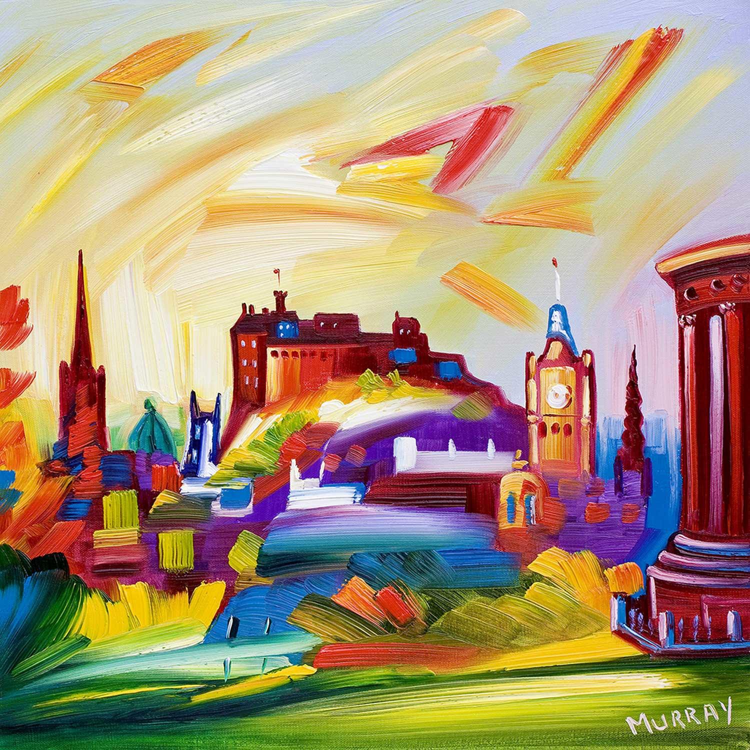 Edinburgh From Calton Hill by artist Raymond Murray