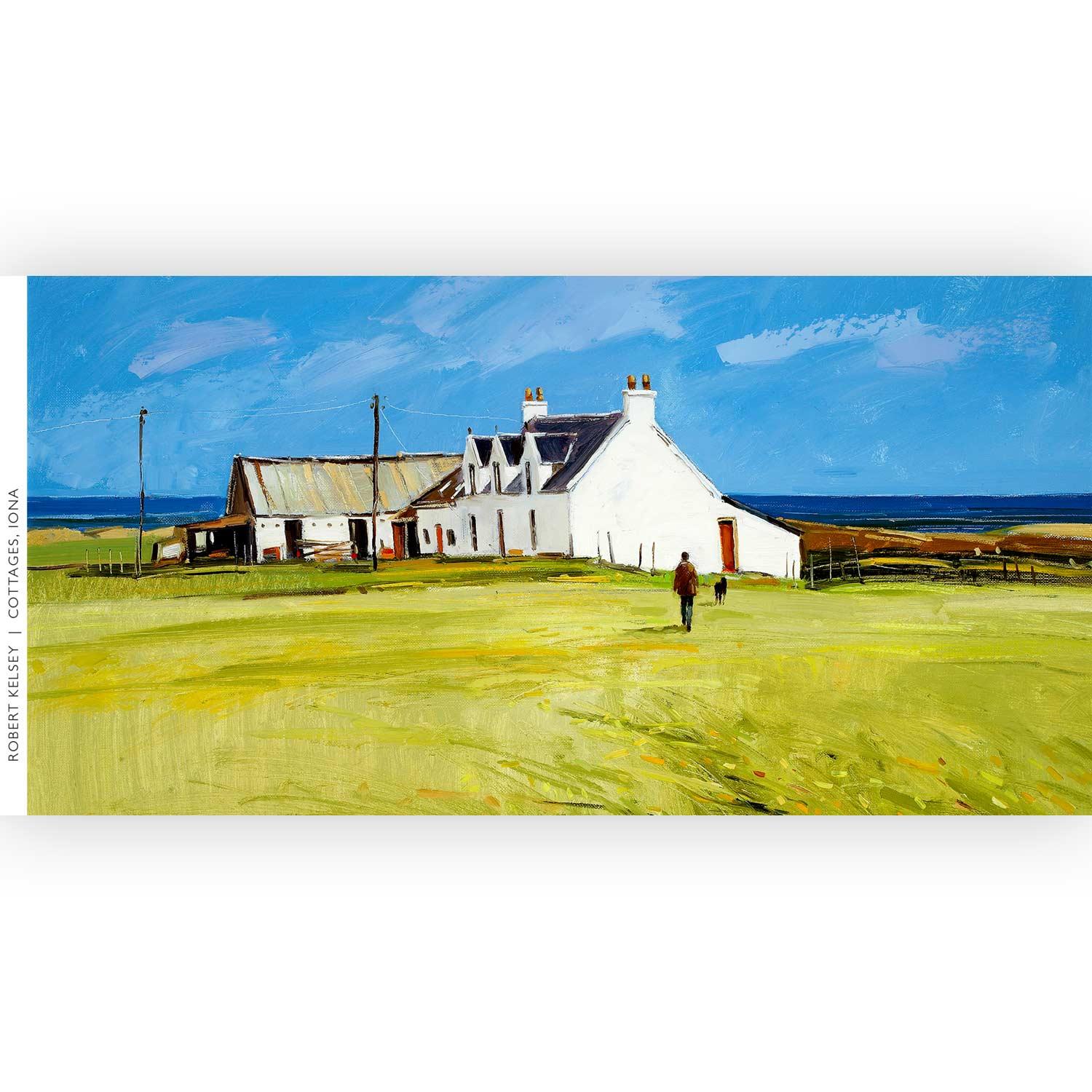 Cottages Iona by artist Robert Kelsey