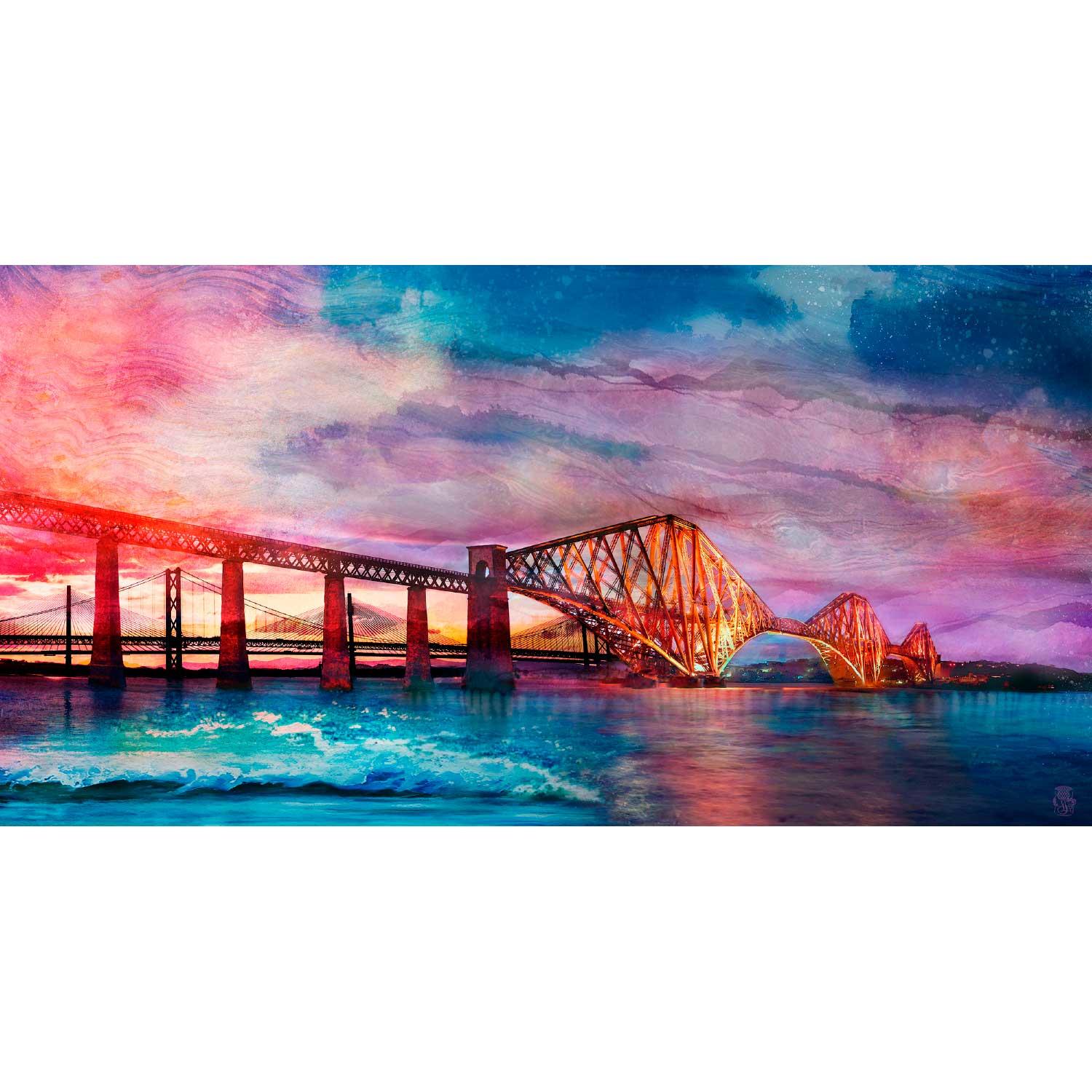 Forth Bridges by artist Lee Scammacca