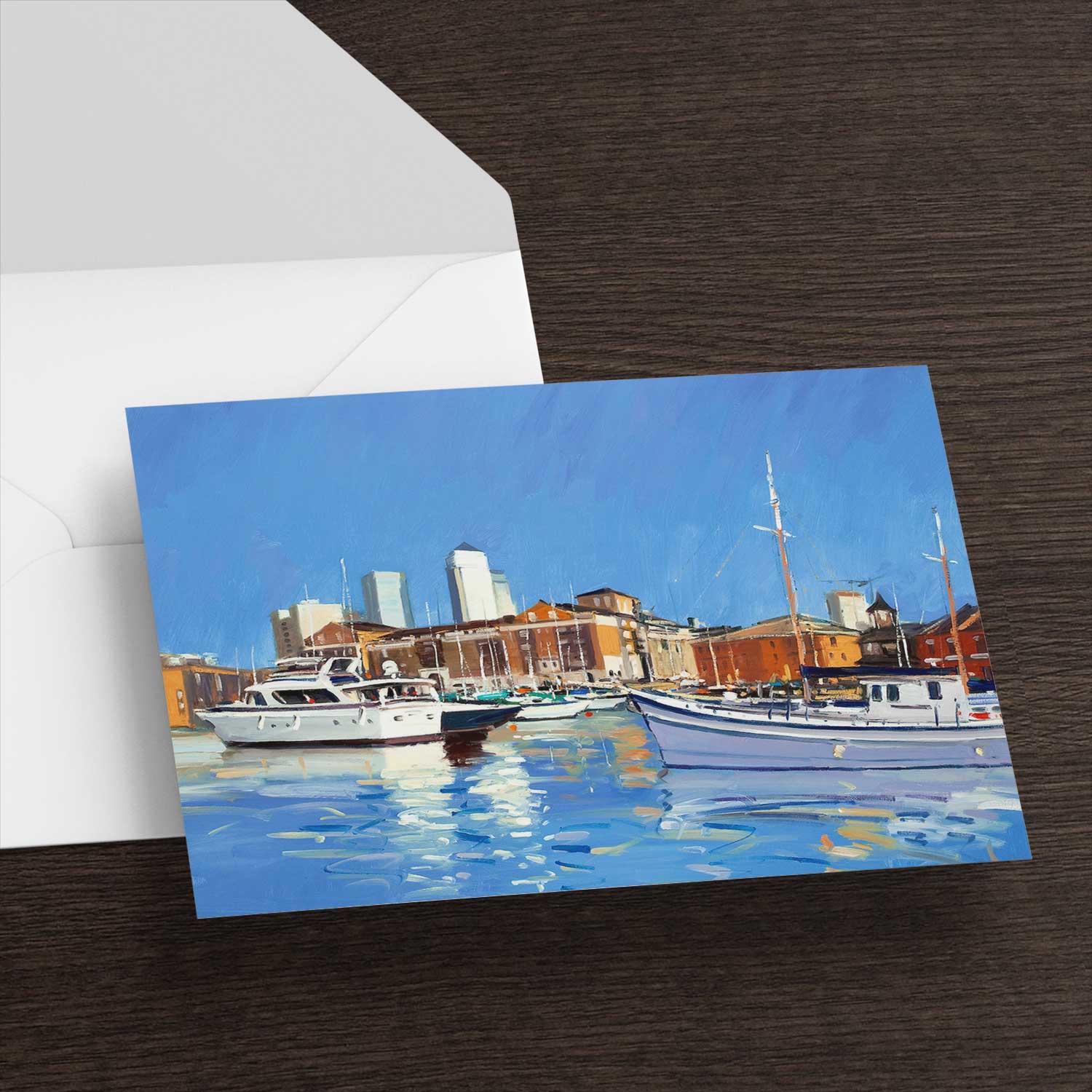 Limehouse Blue Greeting Card from an original painting by artist Robert Kelsey