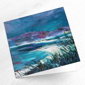 Three Beaches II Greeting Card from an original painting by artist Fiona Matheson