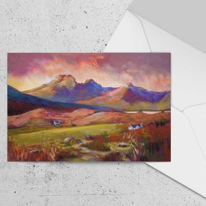 Blaven Glory  Greeting Card from an original painting by artist Margaret Evans