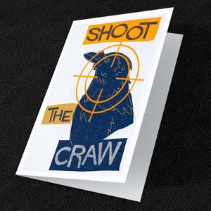 Shoot the Craw Greeting Card from an original painting by artist Stewart Bremner