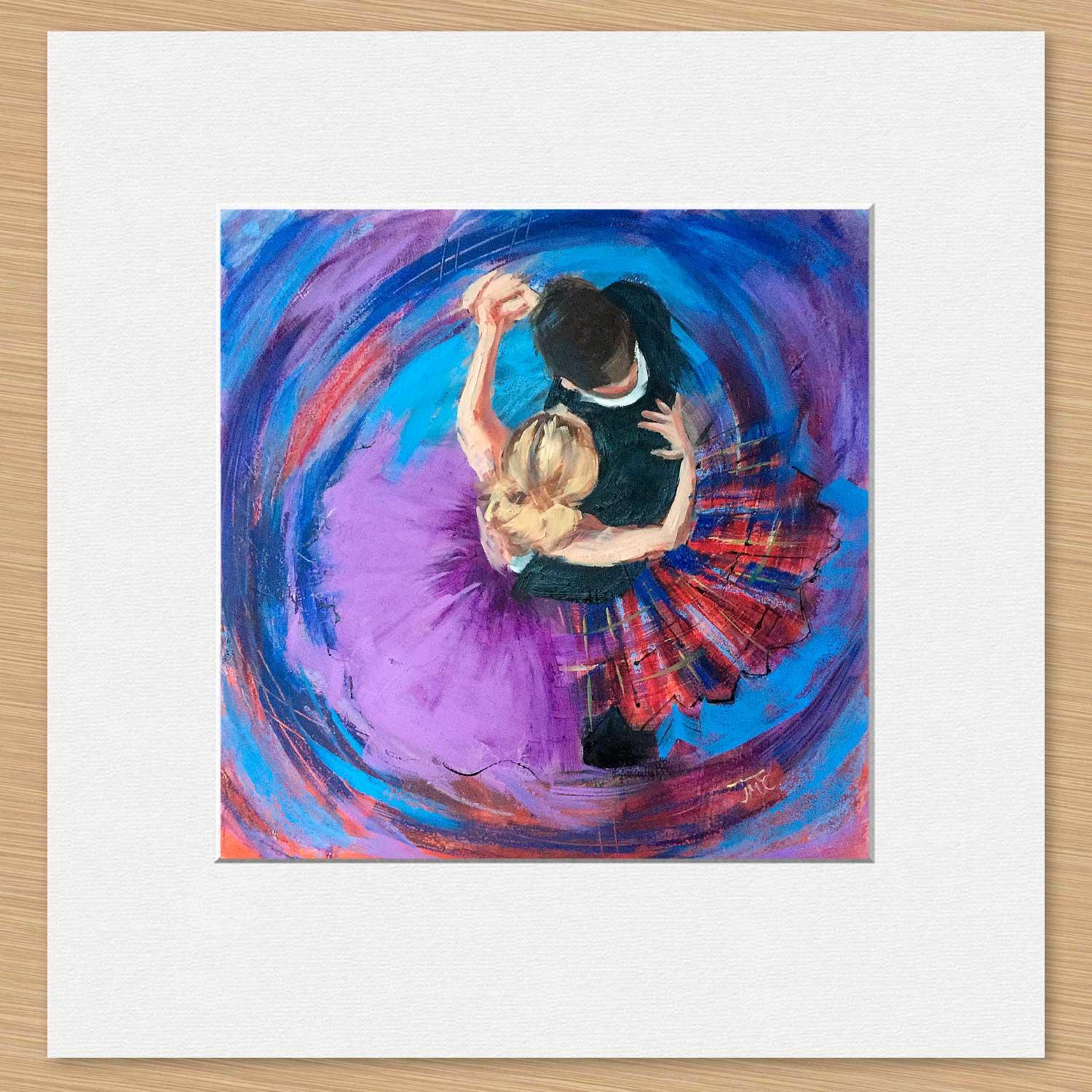 Above the Dance Mounted Card from an original painting by artist Janet McCrorie