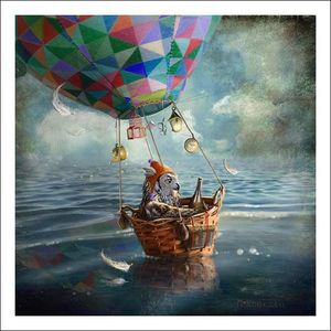 The Balloonist Art Print from an original painting by artist Matylda Konecka