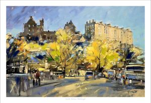 Castle Terrace, Edinburgh Print from an original painting by artist Peter Foyle