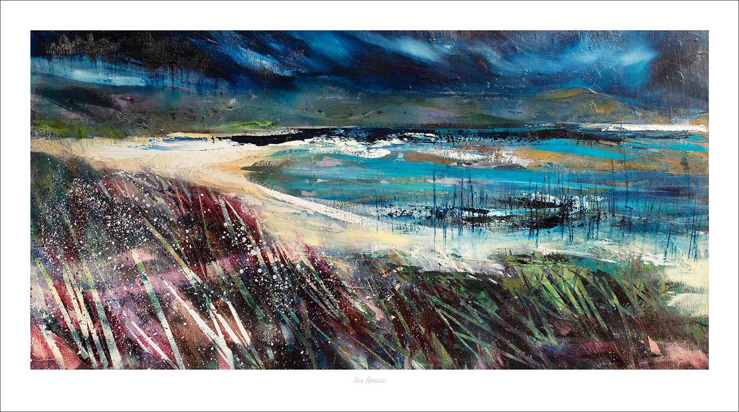 Sea Breeze Art Print from an original painting by artist Fiona Matheson