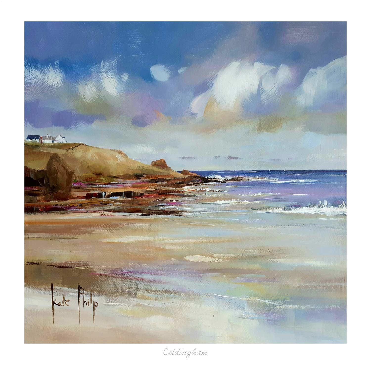 Coldingham Art Print from an original painting by artist Kate Philp