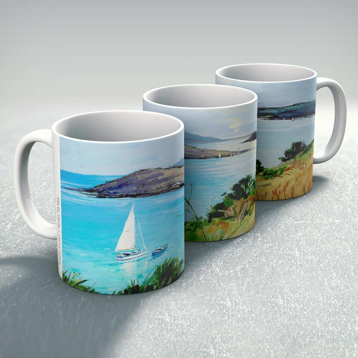 Ready to Sail Mug from an original painting by artist Robert Kelsey