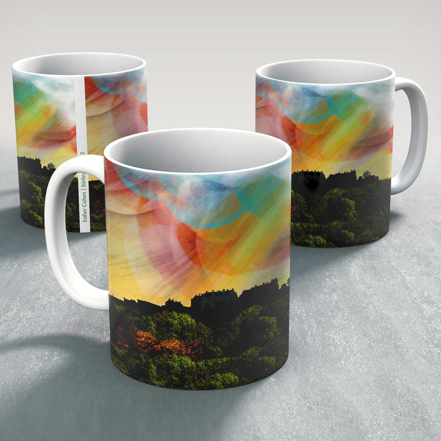 Stirling Castle 5 Mug from an original painting by artist Esther Cohen