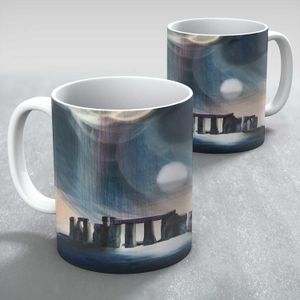 Winter Solstice Mug from an original painting by artist Esther Cohen