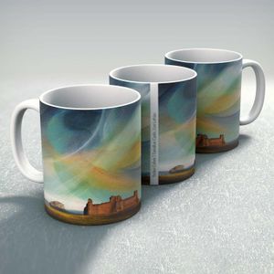 Tantallon Castle, East Lothian Mug from an original painting by artist Esther Cohen