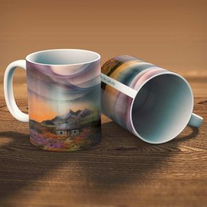 Cuillins Bothy  Mug from an original painting by artist Esther Cohen