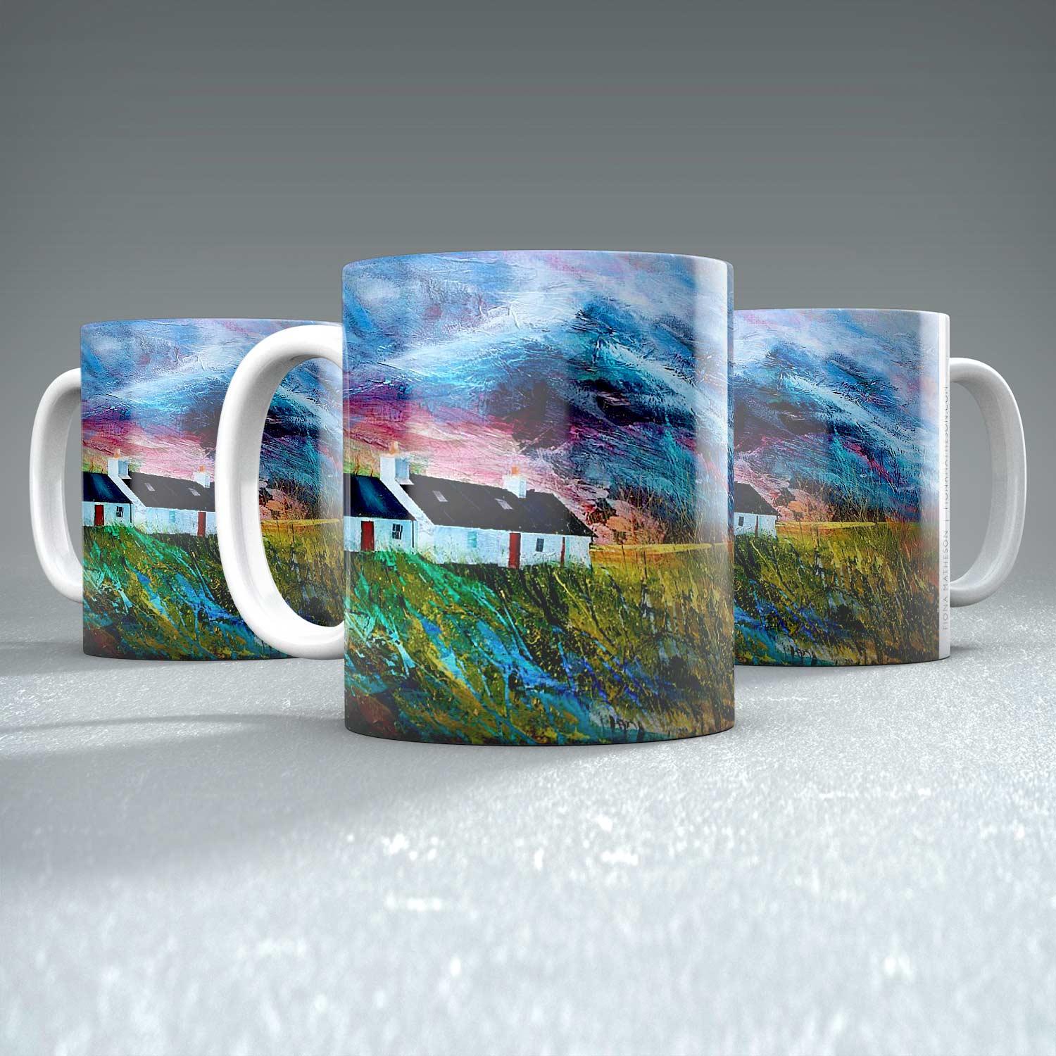 Two Chimneys Mug from an original painting by artist Fiona Matheson