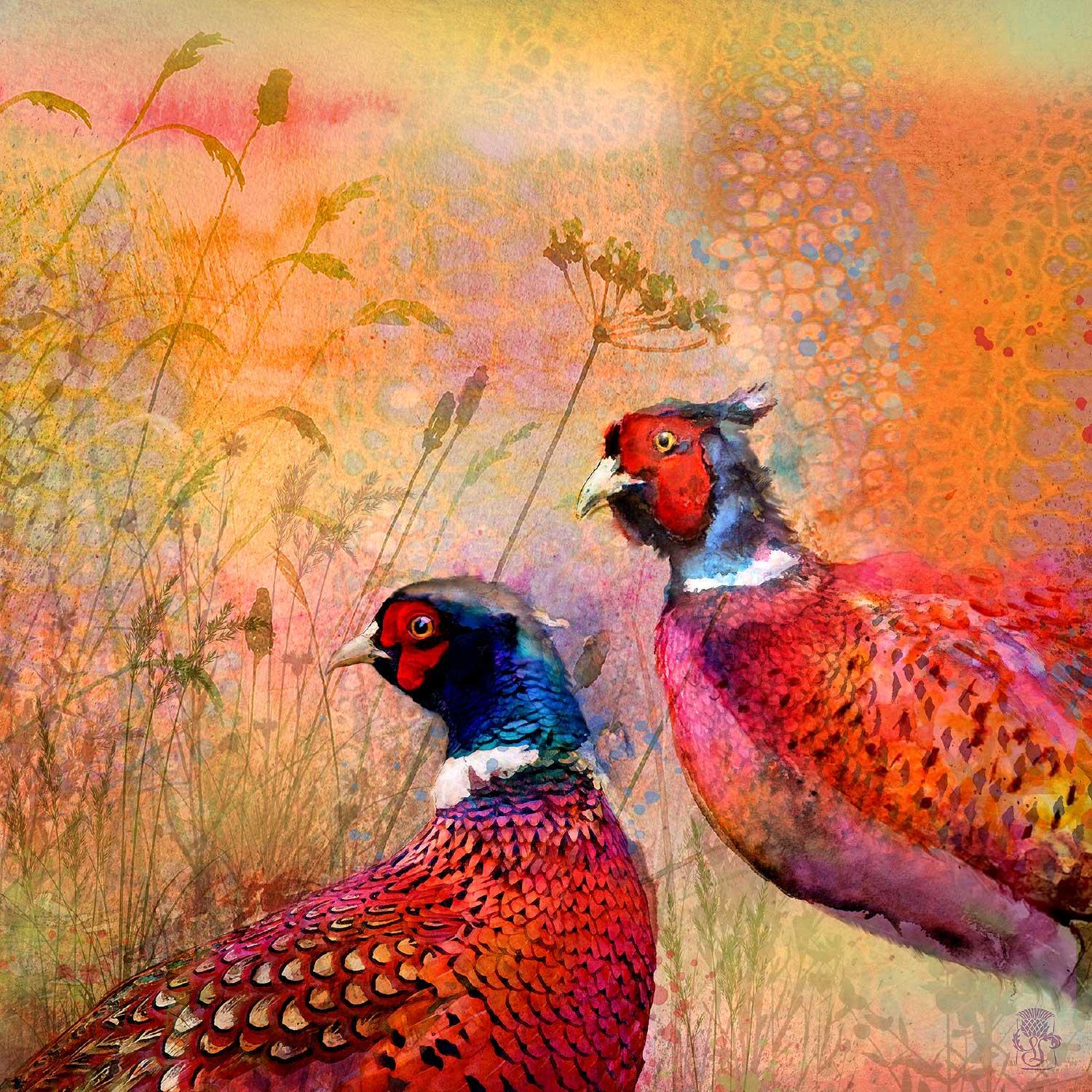 Pheasants by artist Lee Scammacca