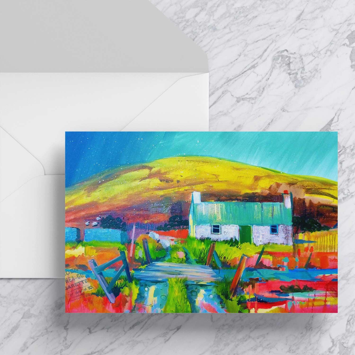 Lecht Bothy Greeting Card from an original painting by artist Ann Vastano
