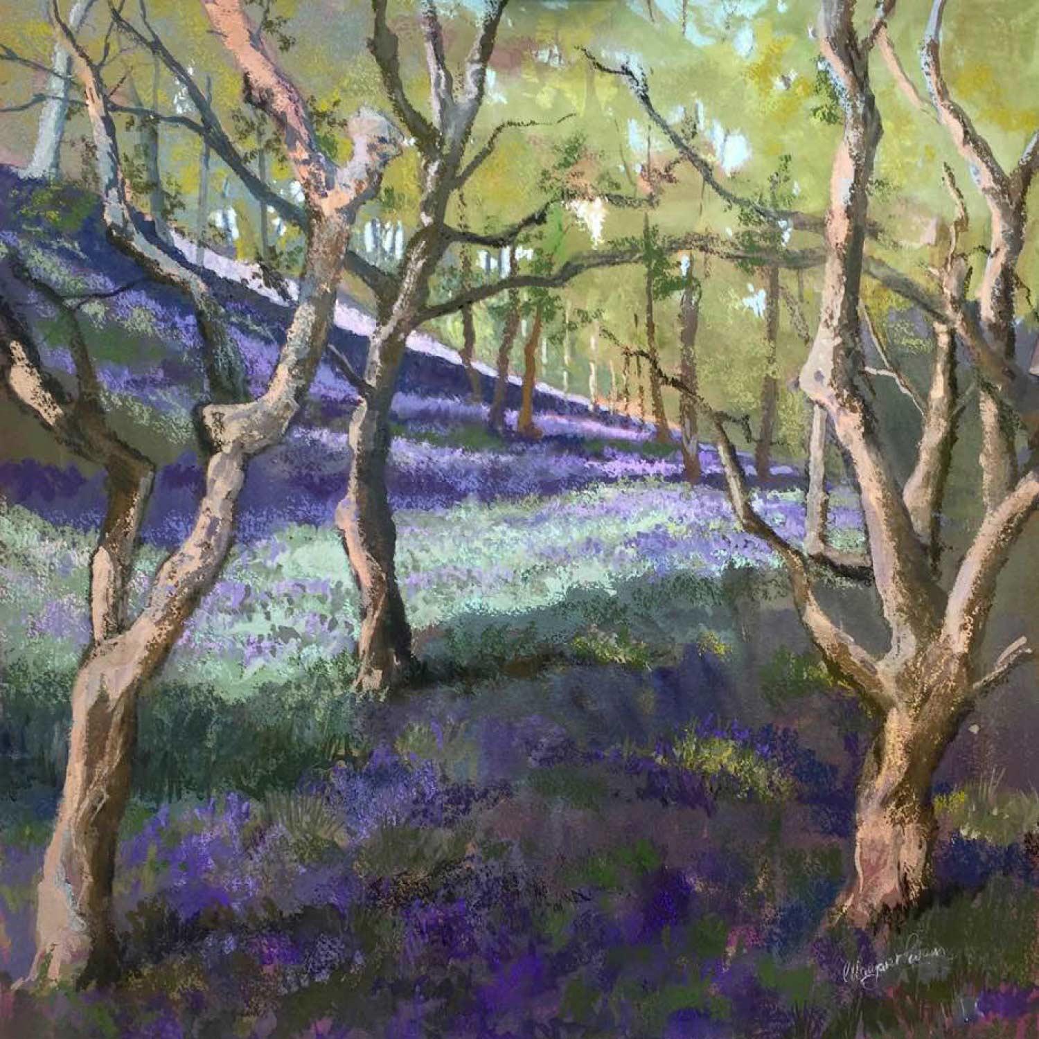 Twisted Trees & Bluebells by Margaret Evans