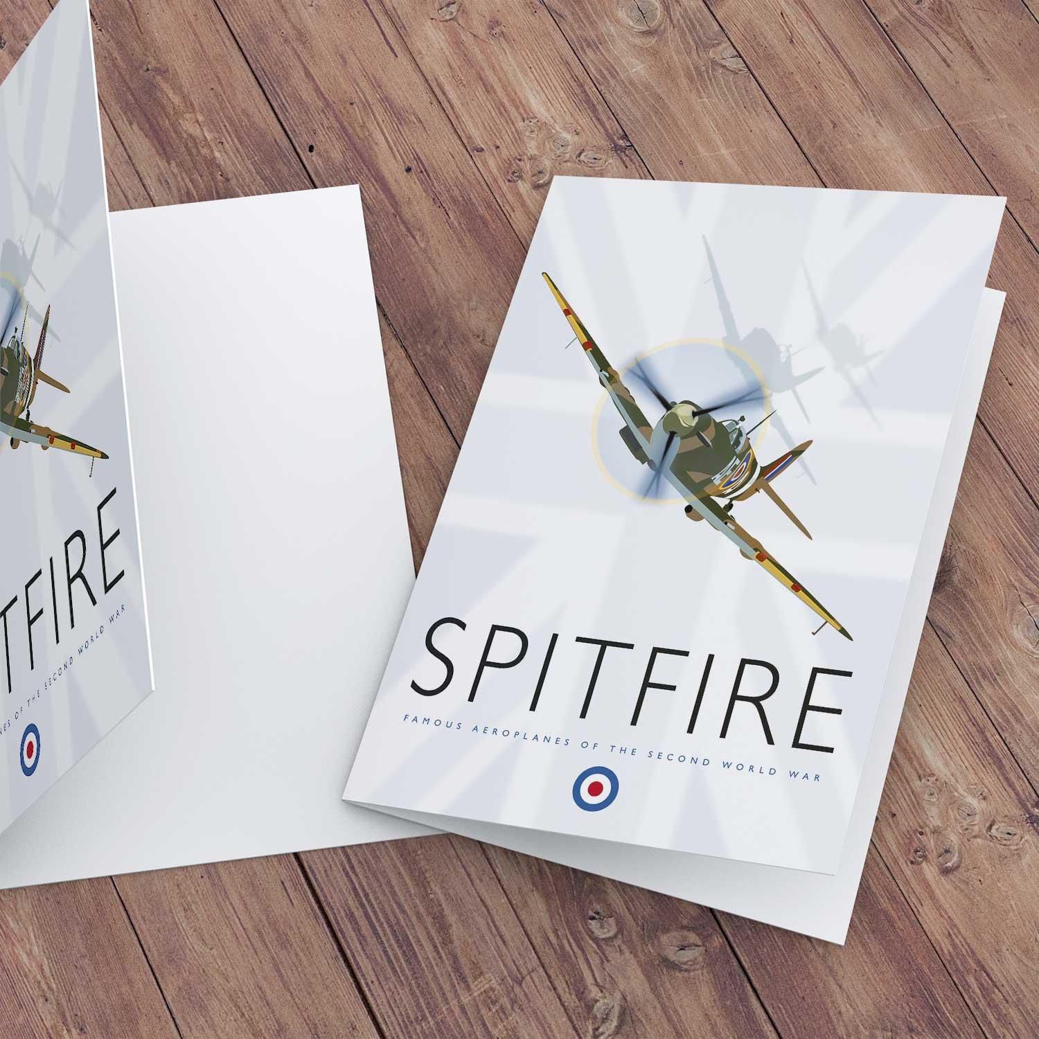 Spitfire Greeting Card from an original painting by artist Peter McDermott