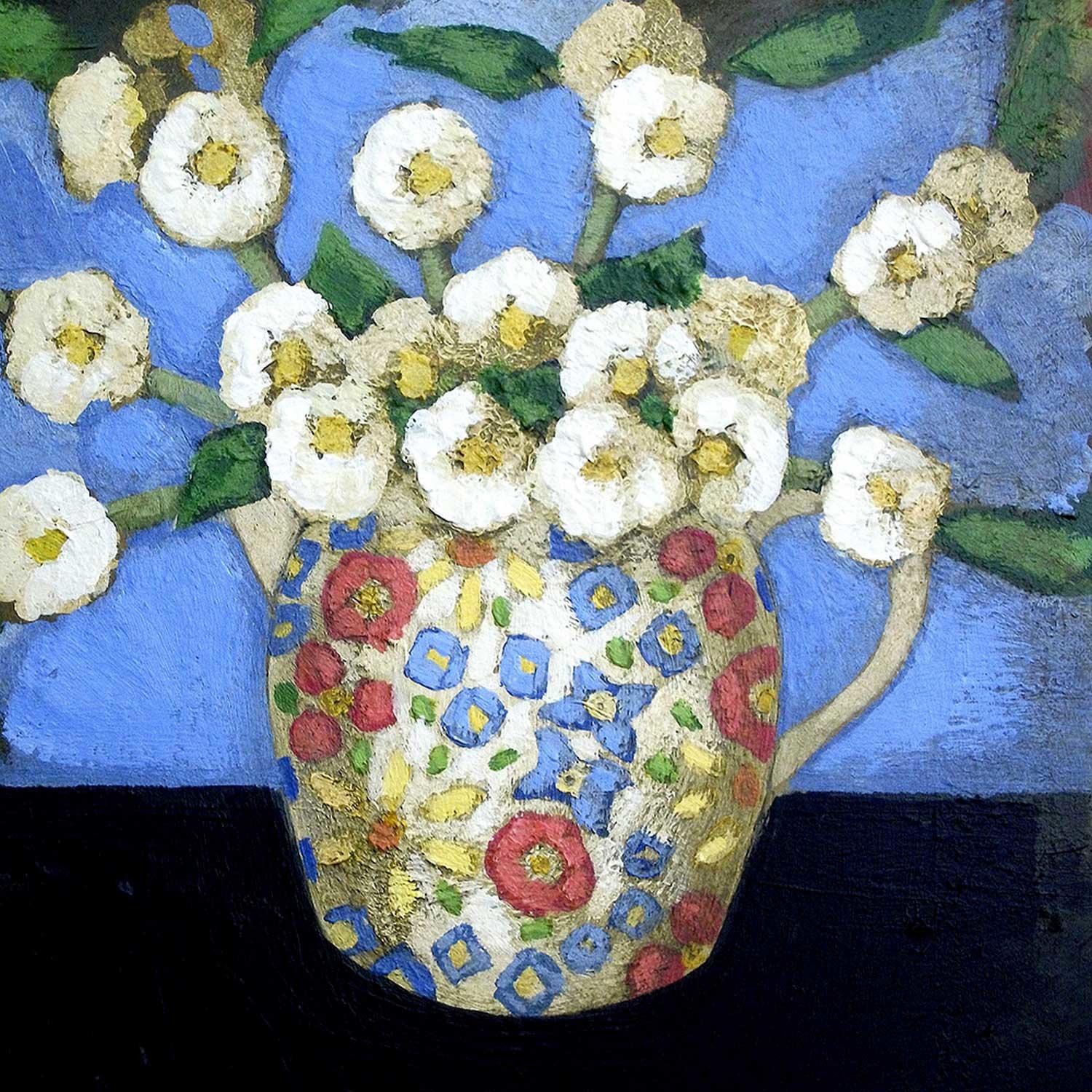 Blossoms in a Jessie M King Jug by Fiona Millar