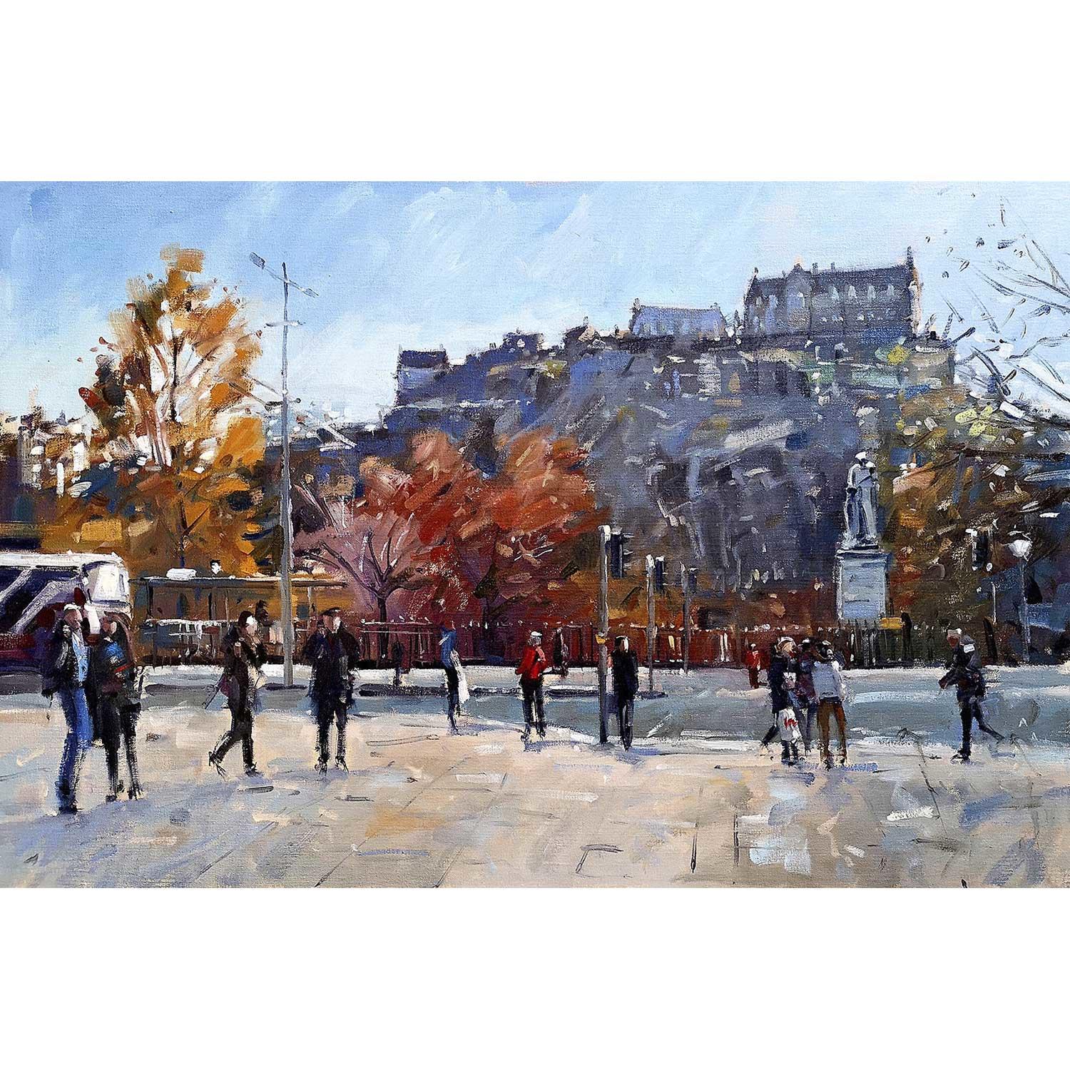 Princes Street to the Castle by Peter Foyle