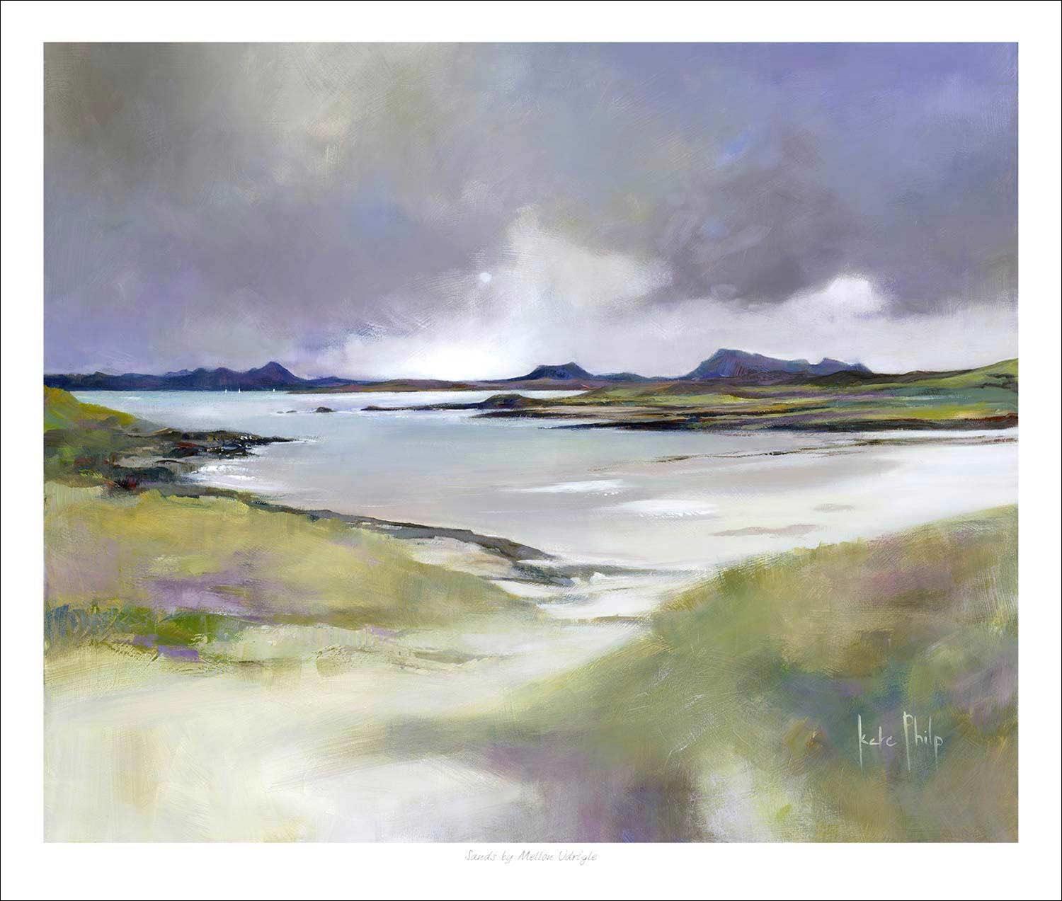 Sands by Mellon Udrigle Art Print from an original painting by artist Kate Philp