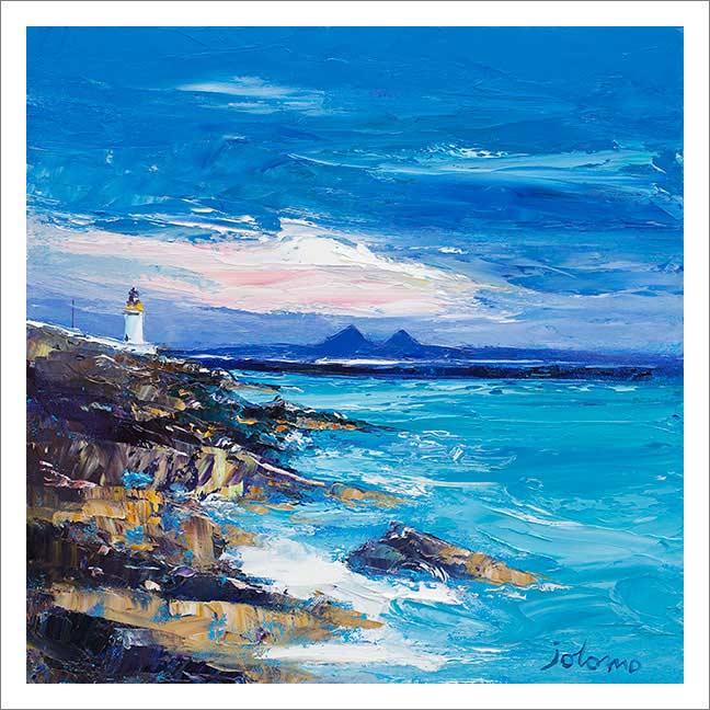 Dawnlight on Loch Indaal, Islay Art Print from an original painting by artist John Lowrie Morrison (Jolomo)